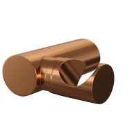 Brauer Copper Edition Thermostatische Bad- en Douchekraan Opbouwset met Wandhouder Geborsteld Koper